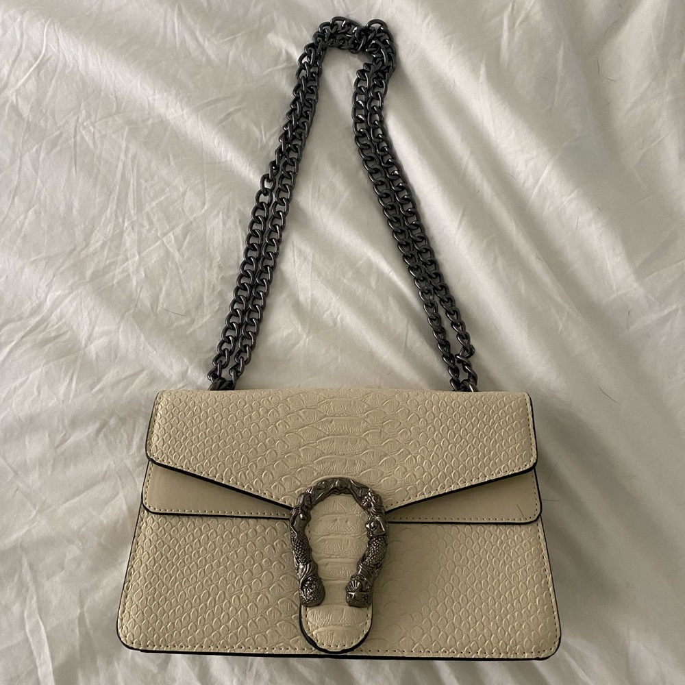Elegant Cream Crossbody Bag
